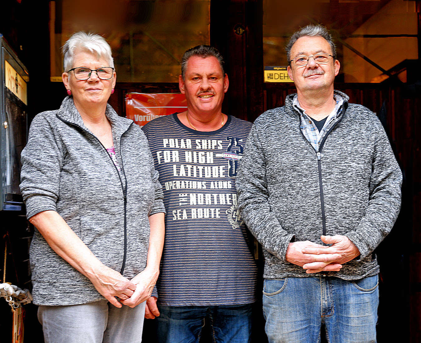 Pächterwechsel in der Fischerhütte: Petra Huck, Matthias Schneider und Georg Huck